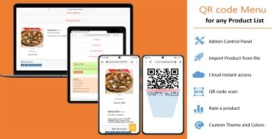 QR Code Menu For Any Product List