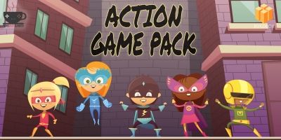 Action Game Pack - 9 Buildbox Games