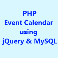 PHP Event Calendar using jQuery &amp; MySQL