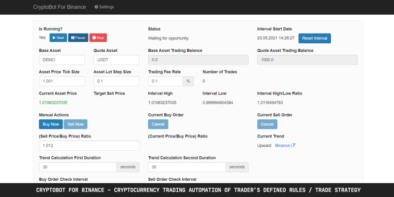 CryptoBot For Binance