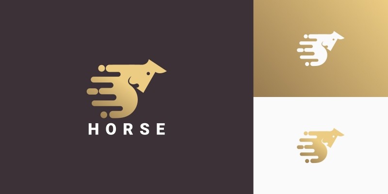Horse Modern Creative Logo