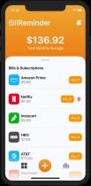 Bill Reminder - SwiftUI iOS App Source Code Screenshot 2