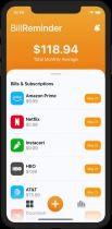 Bill Reminder - SwiftUI iOS App Source Code Screenshot 8