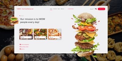 Yummy - Fast Food Restaurant PHP Script