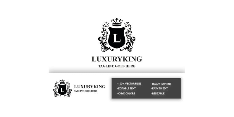 Luxury King - Letter L Logo