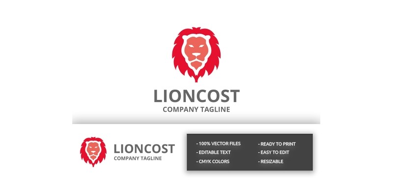 Lion Cost Logo