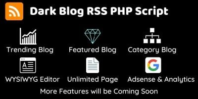 Dark Blog RSS PHP Script