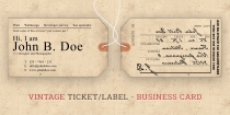 Label Style Business Card Screenshot 1
