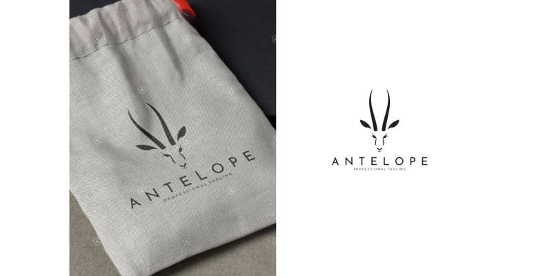 Antelope Springbok Logo Template