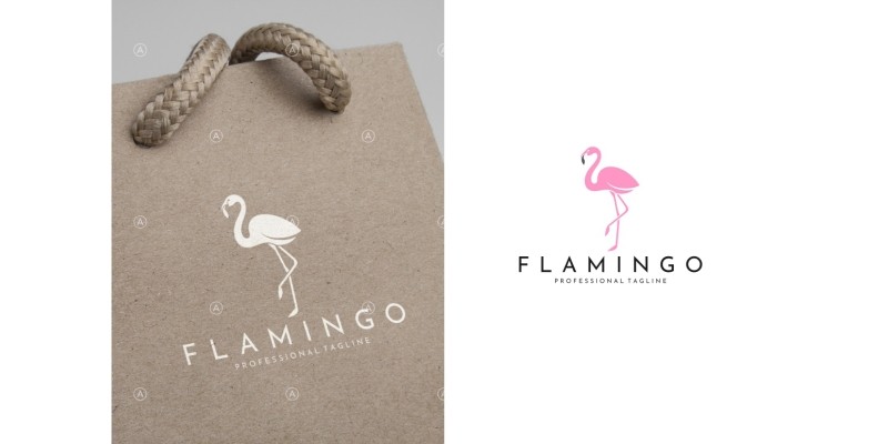 Flamingo Logo Template