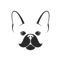 French Bulldog Logo Template