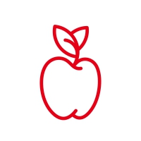 Red Apple Logo Template