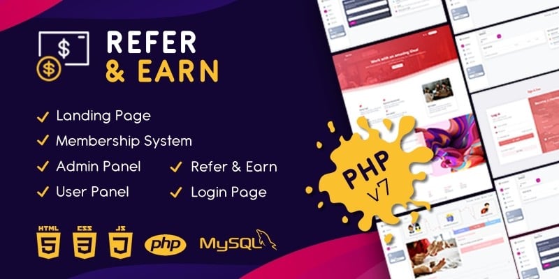 Refer and Earn PHP Script