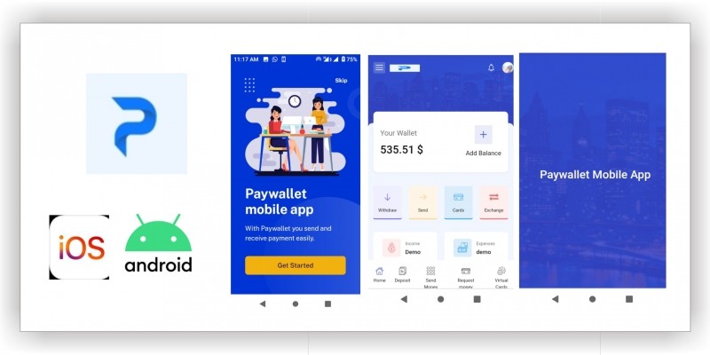 PayWallet - Mobile Progressive Web App Android And