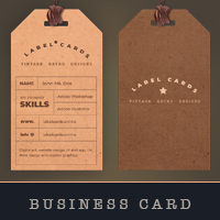 Vintage Label Style Business Card v2