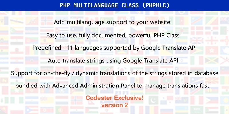 PHP Multilanguage Class PHPMLC