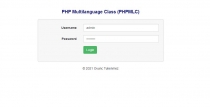 PHP Multilanguage Class PHPMLC Screenshot 1