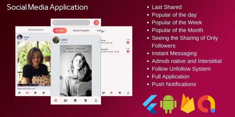 Social Media App Built with Flutter Firebase