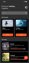 Hobbies - Social Media Flutter UI Kits Screenshot 4