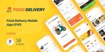 Food Delivery - Mobile App UI Kit - Figma Screenshot 1