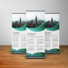 Green Corporate Business Roll Up Banner Template