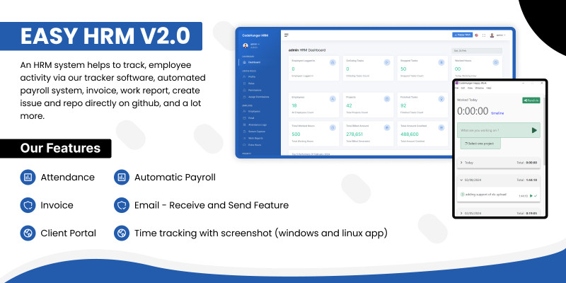Easy Hrm - Employee And Project Management Tool