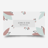 Floral Business card