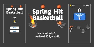 Spring Hit Basketball - Unity3d source code 