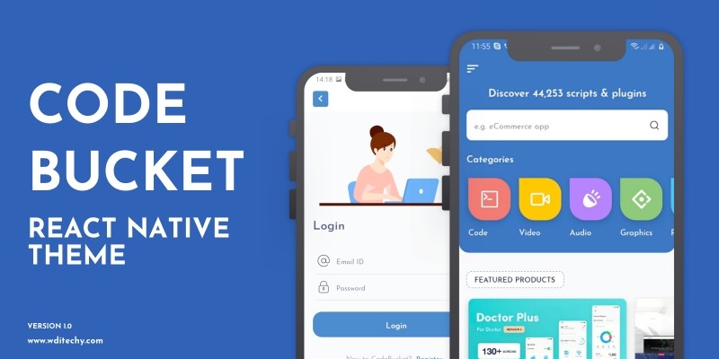 CodeBucket - Native React App Theme