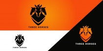 Three Horses Modern Logo Screenshot 1