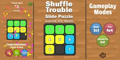 Shuffle Trouble - Unity3d Source Code