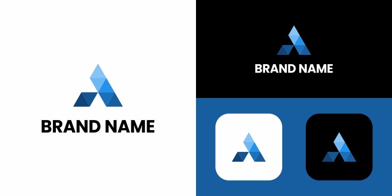 Letter A Logo Design Template