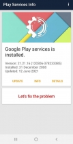 Play Services Info - Android App Template Screenshot 1