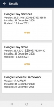 Play Services Info - Android App Template Screenshot 2