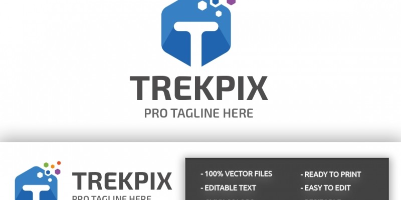 Letter T Trekpix Logo