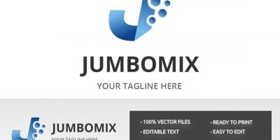 Letter J Jumbomix Logo