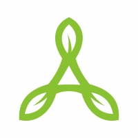 Letter A Leaf Logo