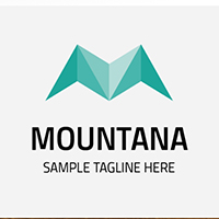 Letter M Mountana Logo