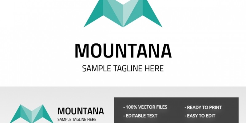 Letter M Mountana Logo