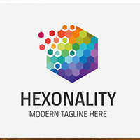 Hexonality Cube Logo