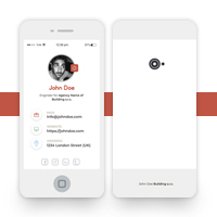 Smartphone Style Business Card template