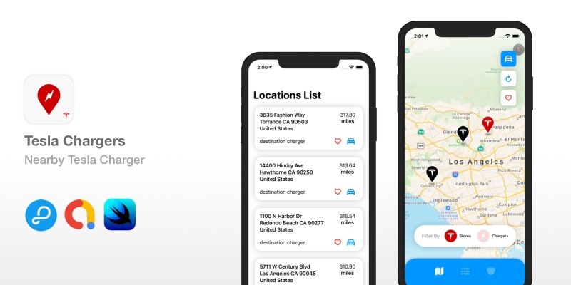 Tesla Chargers - Find Tesla Chargers Nearby iOS