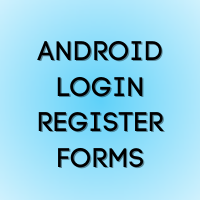 Android Login Register Pages UI with Firebase