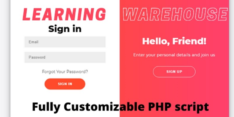 Learning Warehouse PHP Script