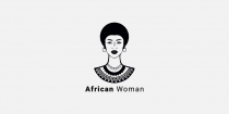 African Woman Creative Logo Screenshot 1