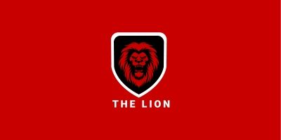 Lion King Brave Creative Logo