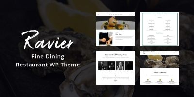 Ravier Restaurant Cafe Bar WordPress Theme