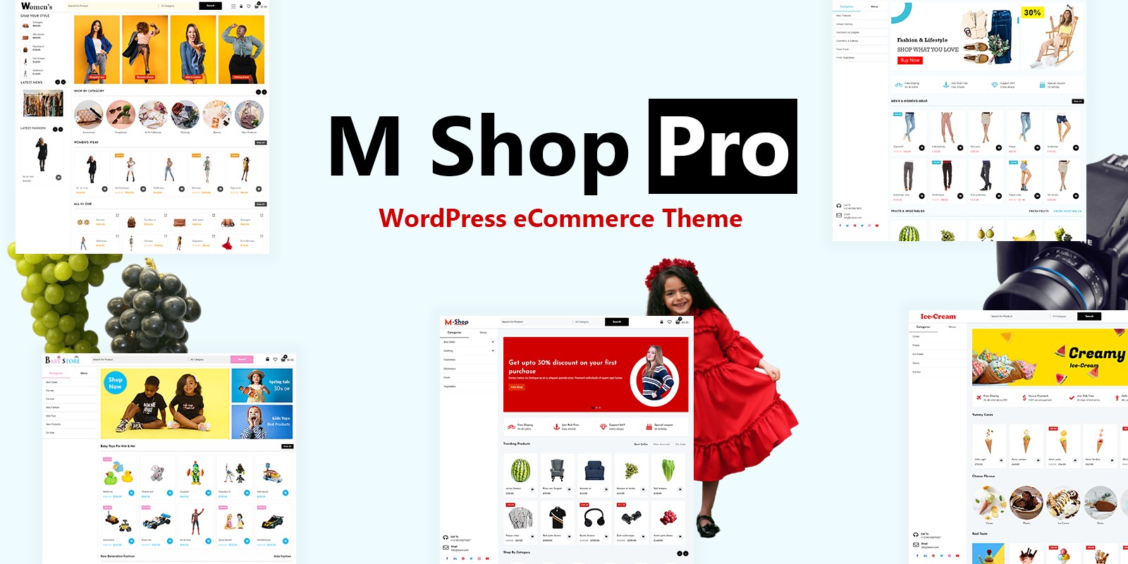  M Shop eCommerce WordPress Theme
