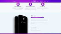 Mobile Application Website HTML Theme Screenshot 2