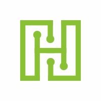 Letter H Tech Logo Template